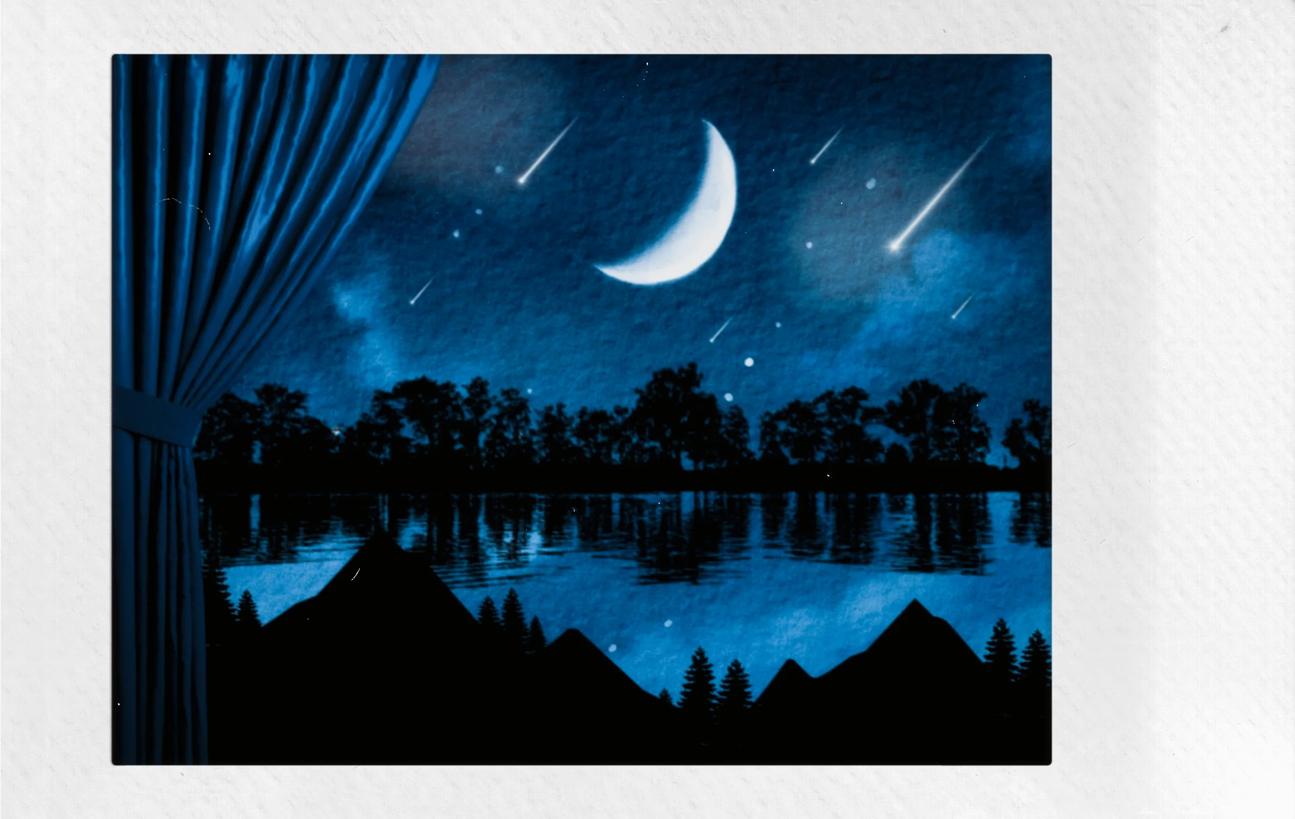 Kilau Cahaya Di Langit Gelap